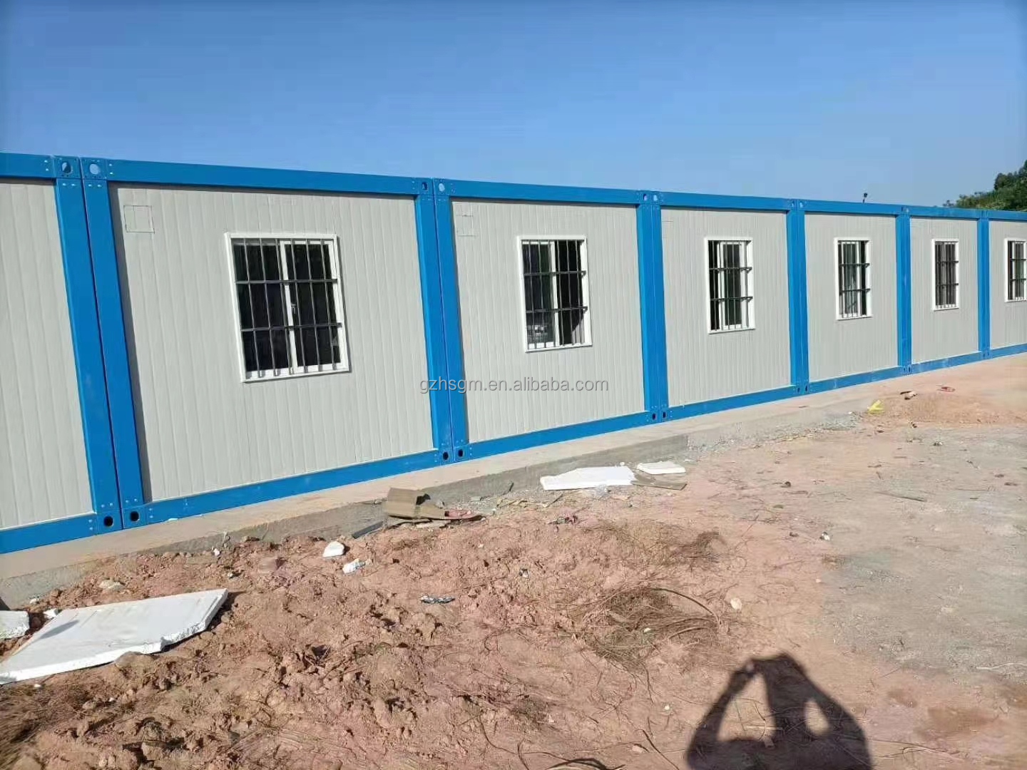 Casa contenedor a precios de fábrica, casa prefabricada Modular de doble dormitorio ensamblada rápidamente, casa de aislamiento temporal hecha a medida