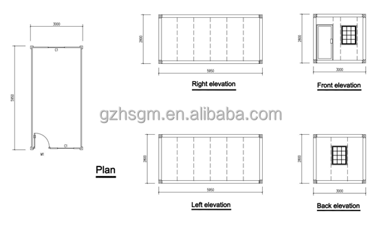 Casa contenedor a precios de fábrica, casa prefabricada Modular de doble dormitorio ensamblada rápidamente, casa de aislamiento temporal hecha a medida